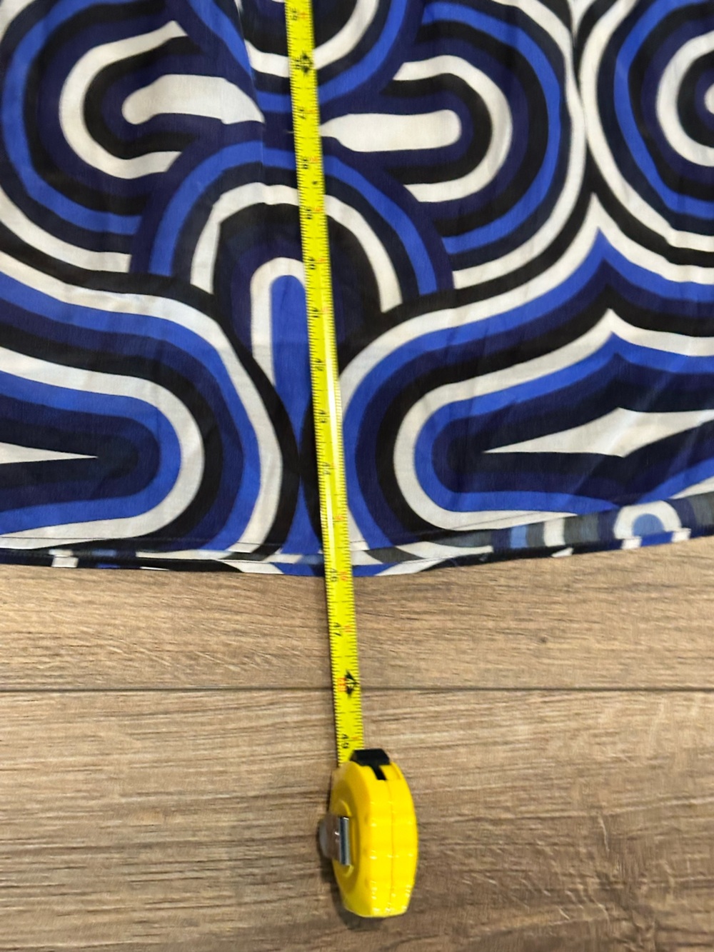 Vilagallo Navona Abstract Blue Print Midi Dress - Picture 9 of 9